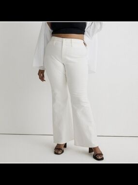Madewell Tile White The Perfect Vintage Flare Jeans 32